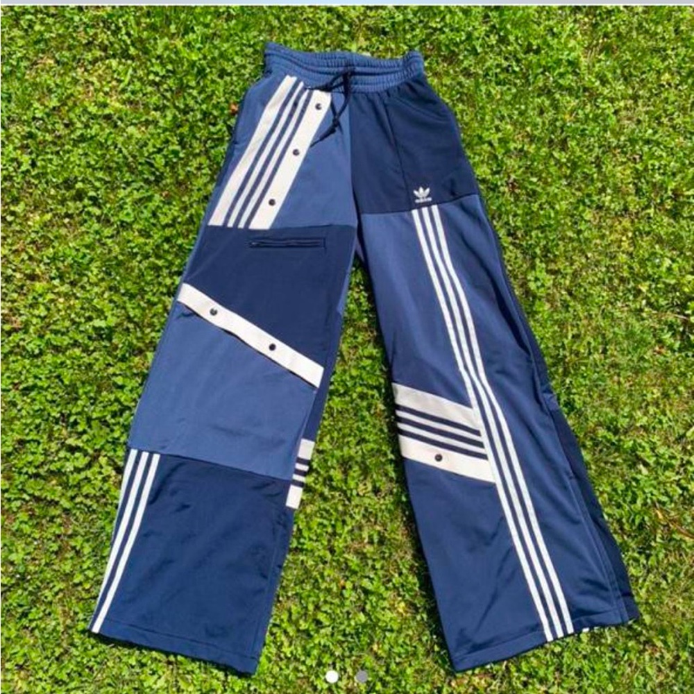 Adidas Danielle Cathari Navy Deconstructed Pants wide leg - Picture 2 of 5